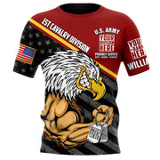 Proudly Served Duty Honor Country Bald Eagle Personalized All Over Print Shirt For Veteran H2511