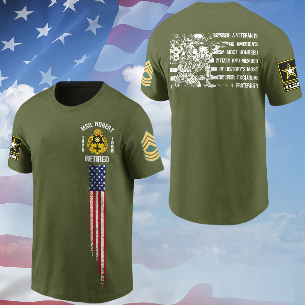 A Veteran Is Ameria's Most Honored Citizen All Over Print Hoodie Gift For Soldier Veteran Custom Division Gift H2511 Do99