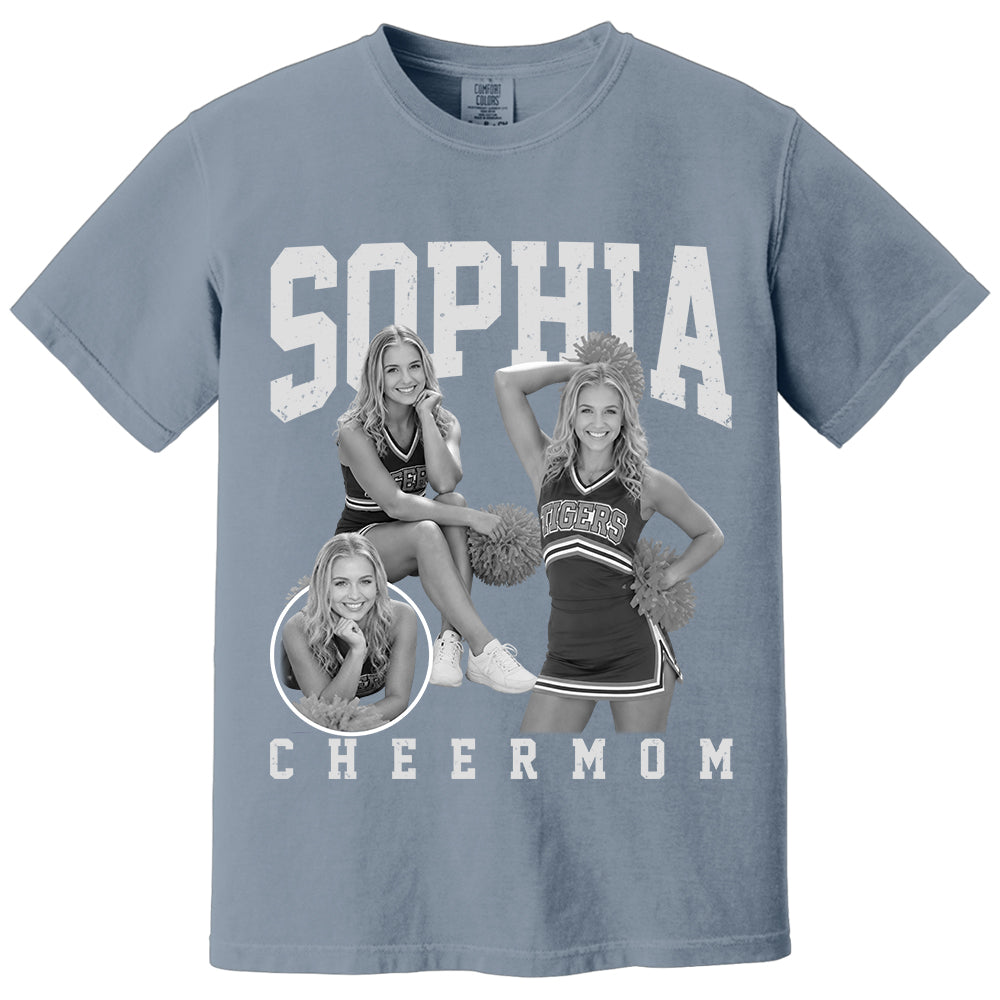 Cheerleading Lover - Personalized Vintage Washed Tee for Cheerleader Moms & Families Na02 VH01