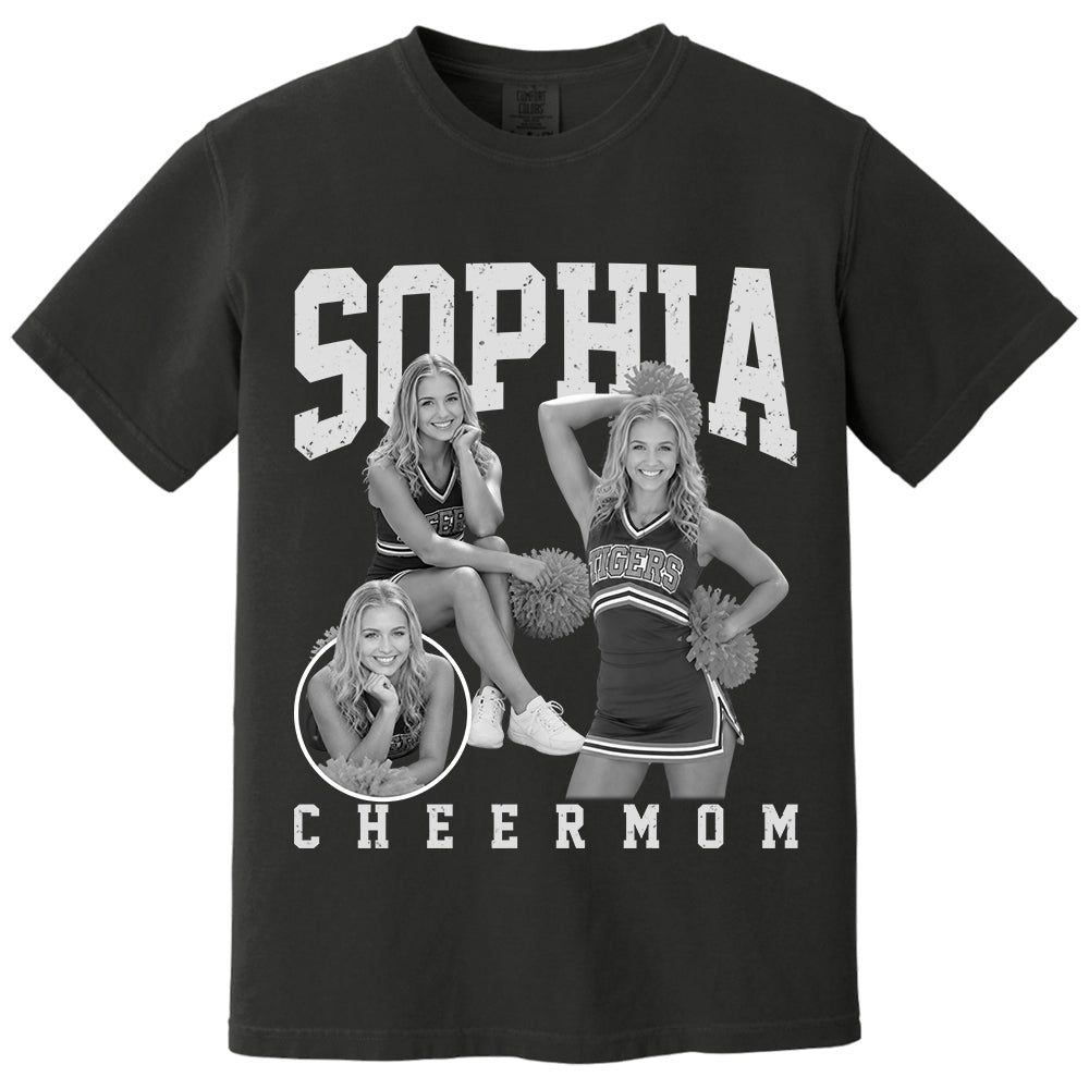 Cheerleading Lover - Personalized Vintage Washed Tee for Cheerleader Moms & Families Na02 VH01