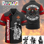 Sons Of Fire Pride Duty Honor - Personalized Hawaiian Shirt - Gift For Fireman Firefighter T1807 TH23