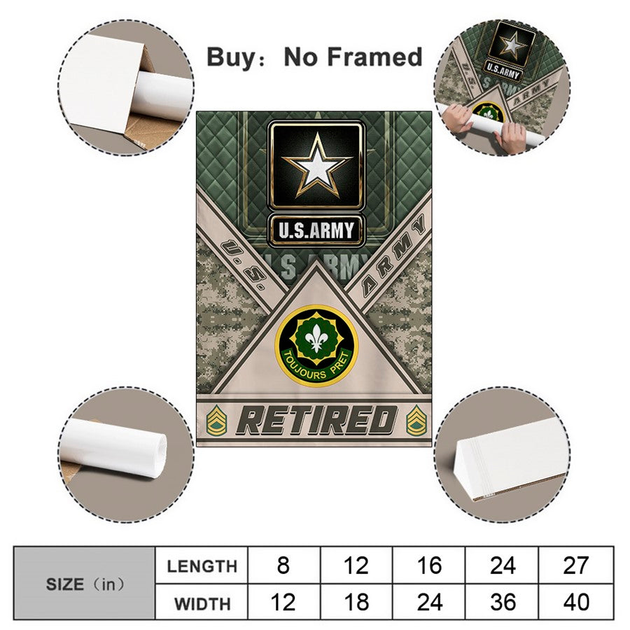 Custom Garden Flag House Flag Available To All Military Branches Veteran Gift H2511 Trna