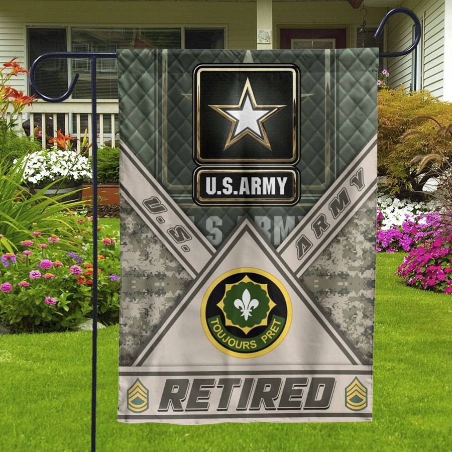 Custom Garden Flag House Flag Available To All Military Branches Veteran Gift H2511 Trna