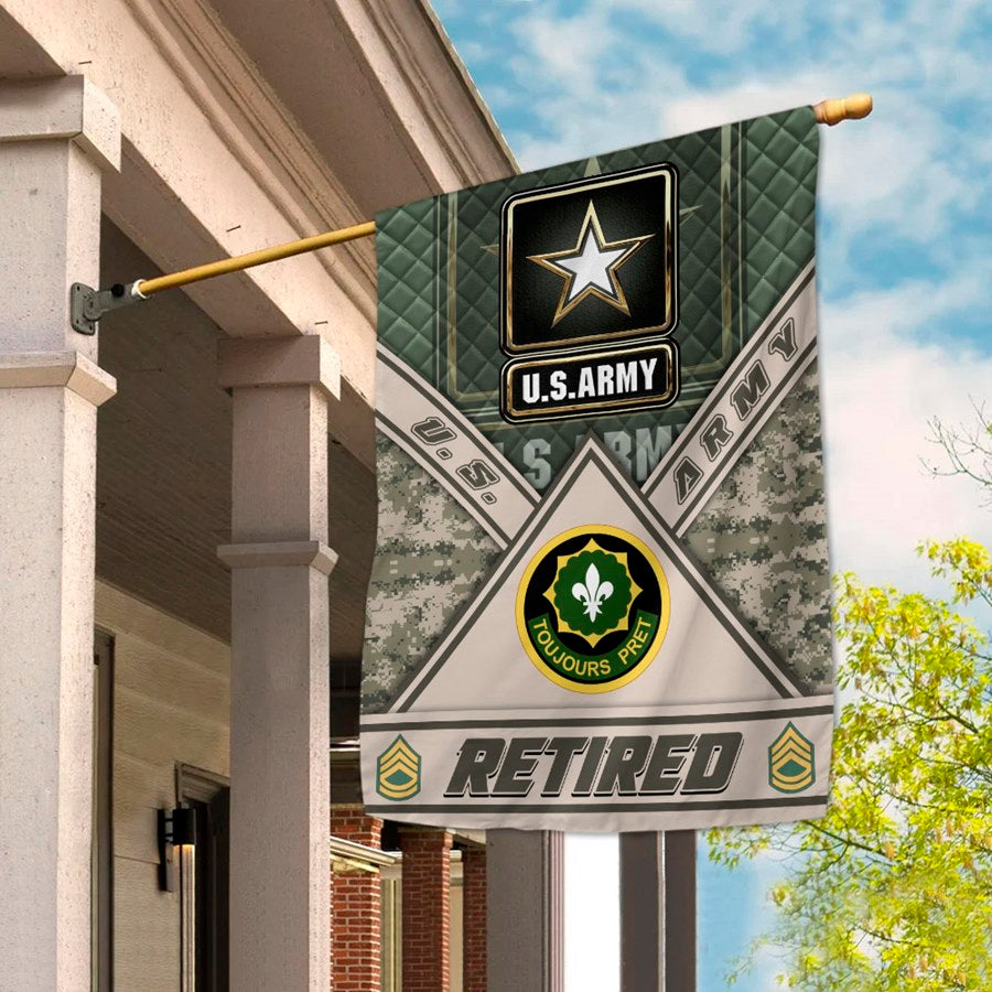 Custom Garden Flag House Flag Available To All Military Branches Veteran Gift H2511 Trna