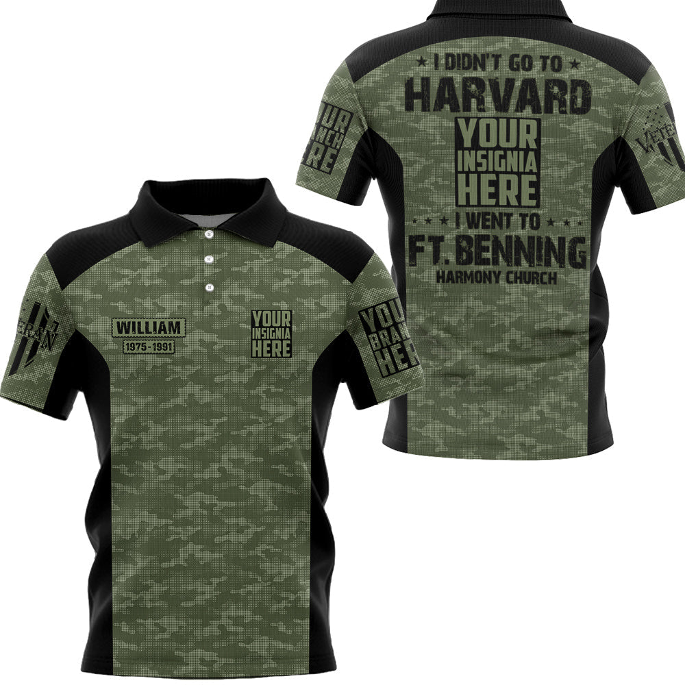 Shirt I Didn't Go To Harvard I Went To Military Base Personalized All Over Print Shirt For Veteran H2511