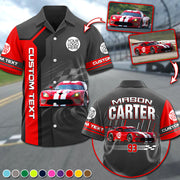 Custom Photo Racing Car Shirt - Personalized Name Car Shirt For Racing Fans A2110 Pt99