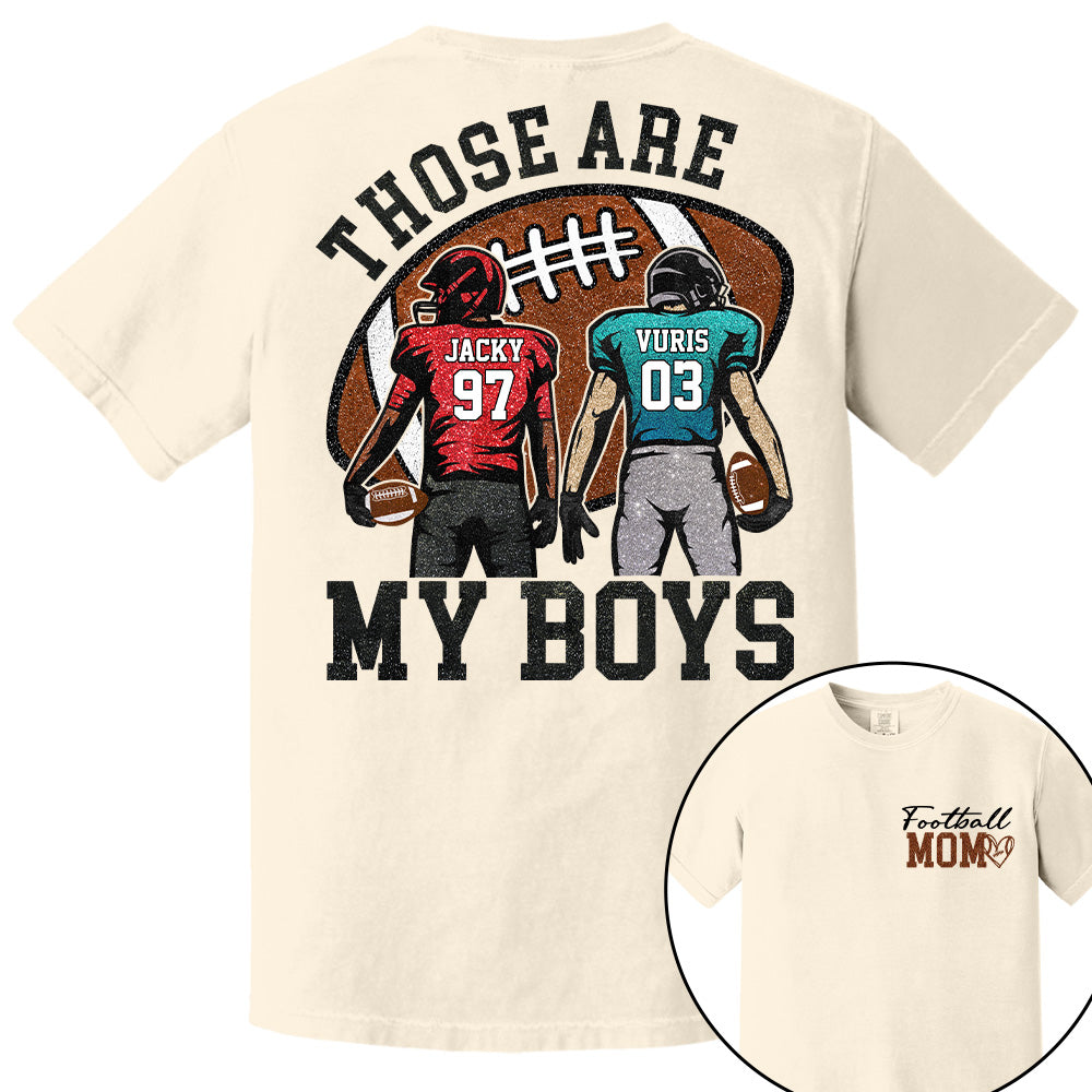Personalized Football Mom Football Grandma Shirt Those Are My Kids Shirt Gift For Sport Family T1807 T24
