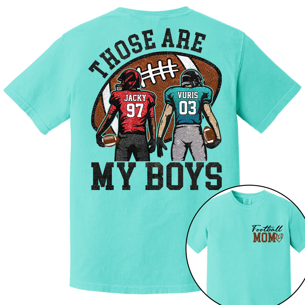 Personalized Football Mom Football Grandma Shirt Those Are My Kids Shirt Gift For Sport Family T1807 T24