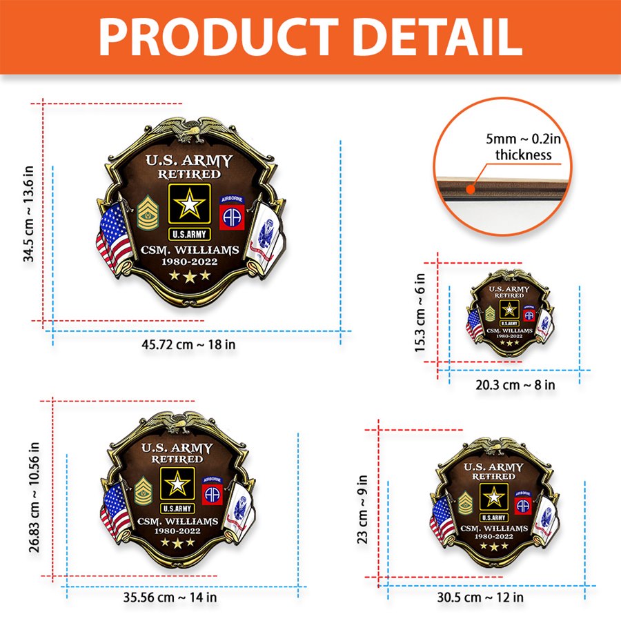 Custom Door Hanger For Veteran Available To All Military Branches Veteran Day Gift H2511 Trna
