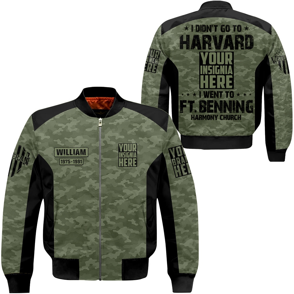Shirt I Didn't Go To Harvard I Went To Military Base Personalized All Over Print Shirt For Veteran H2511
