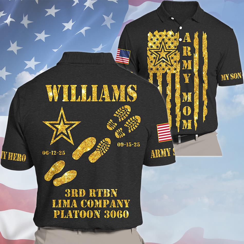 Proud Army Mom Dad Sister Distressed Flag All Over Print Shirt Custom Recruit Training Unit Designation Shirt For Proud Military Family Graduate Shirt H2511