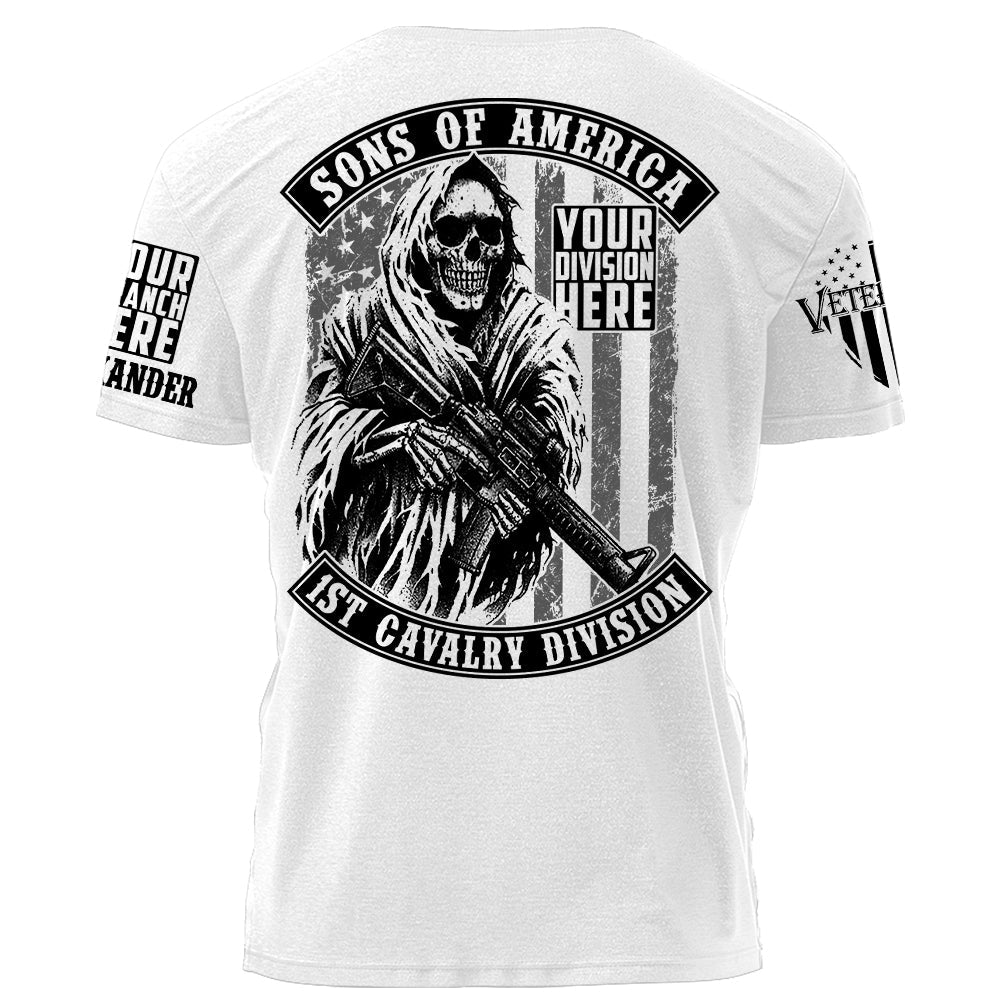 Sons Of America Division Name Personalized Shirt For Veteran H2511