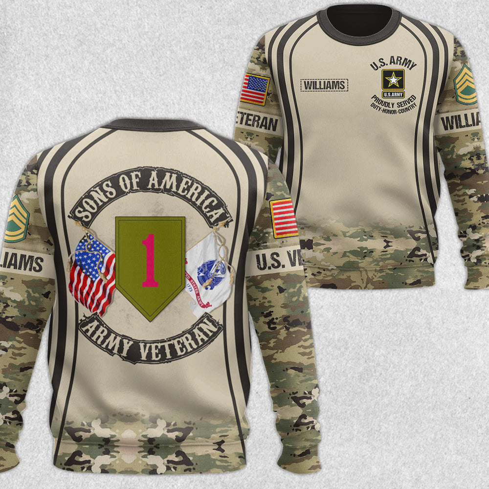 Proudly Served Custom Camouflage All Over Print Shirt Gift For Veteran H2511