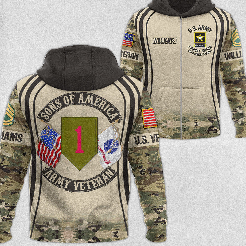 Proudly Served Custom Camouflage All Over Print Shirt Gift For Veteran H2511