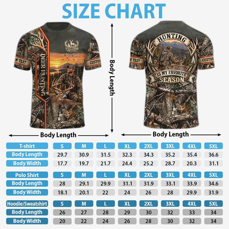 Personalized Hunting Shirt, Hunting Is My Favorite Season All Over Print Shirt Custom Photo Shirt, Camo Hunting Gift for Men H2511 Trna