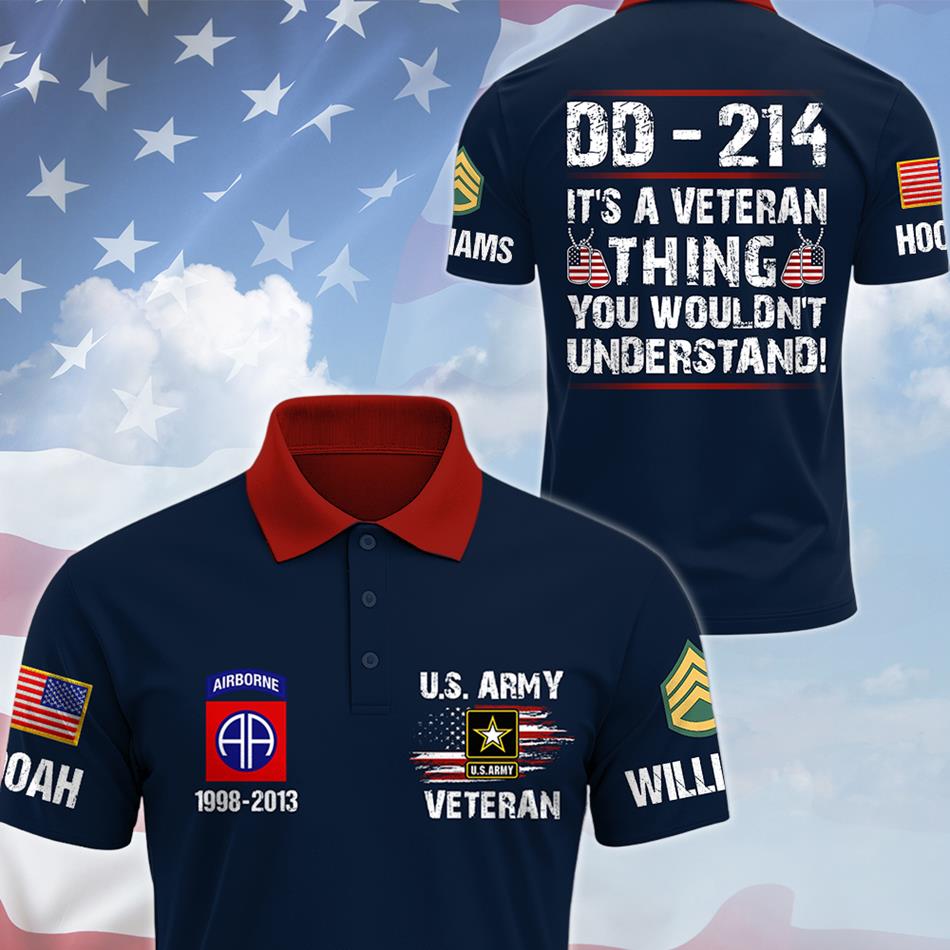 DD-214 It's A Veteran Thing You Wouldn't Understand Custom All Over Print Shirt Hoodie Gift For US Veteran H2511