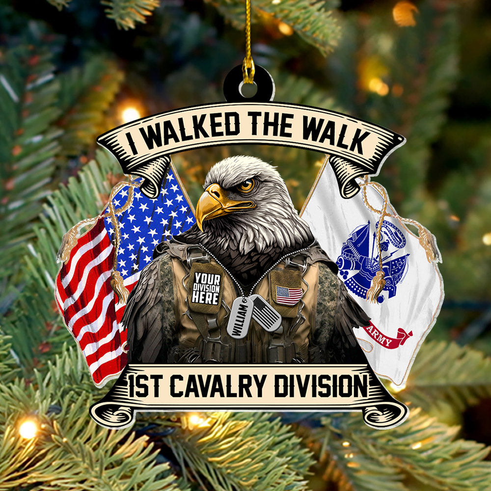 I Walked The Walk Personalized Acrylic Ornament Christmas Gift For Veterans H2511