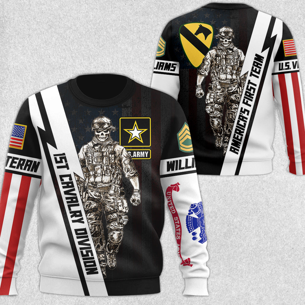 Custom Division All Over Print Shirt Gift For Soldier Veteran H2511