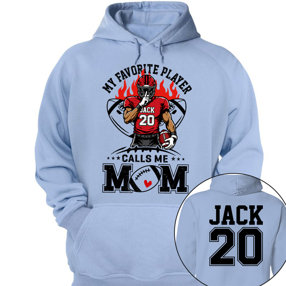 My Favorite Player Calls Me Mom All Over Print Shirt For Family Member Custom Shirt Gift For Football Player Na02 VH01