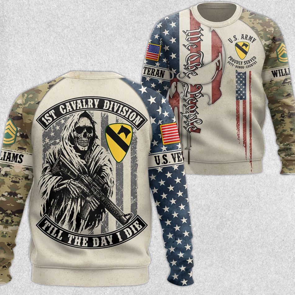 Division Name Till The Day I Die All Over Print Shirt For Veteran H2511