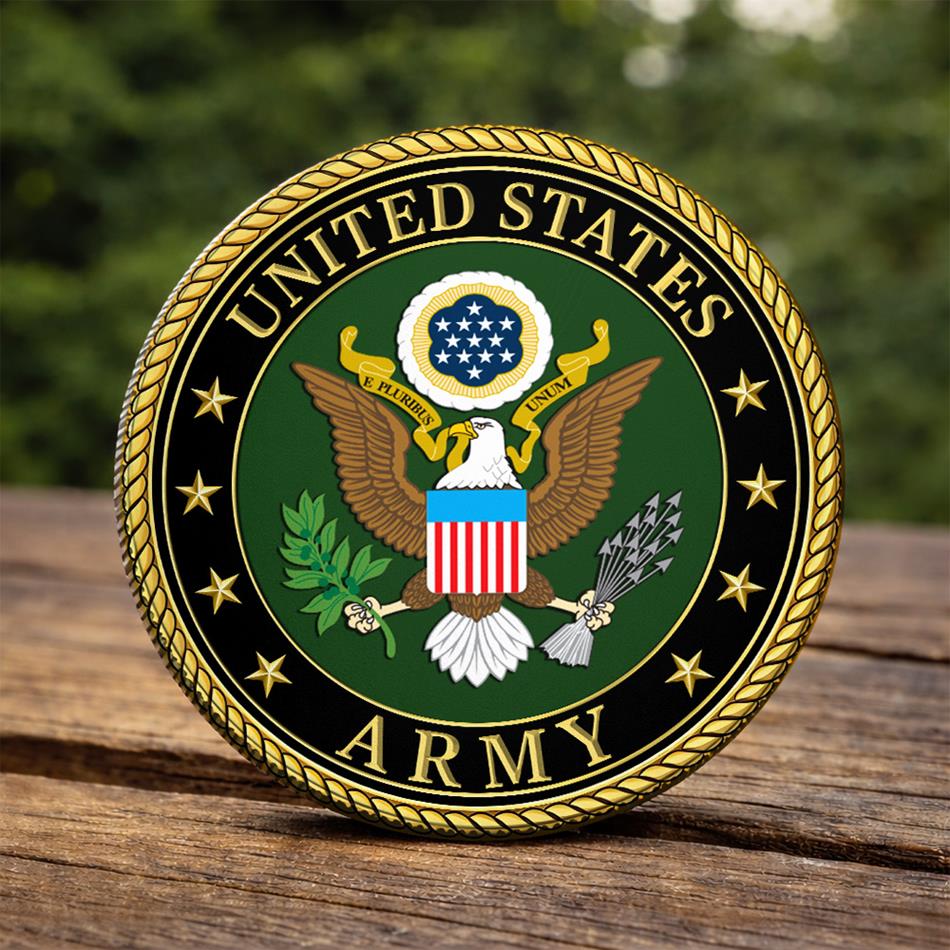 Proud Mom Of A US Soldier Custom Challenge Coin Gift For Proud Military Mom Dad Grandma Coin H2511 Trna