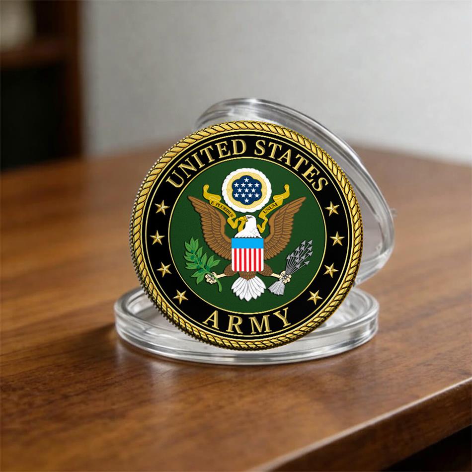 Proud Mom Of A US Soldier Custom Challenge Coin Gift For Proud Military Mom Dad Grandma Coin H2511 Trna