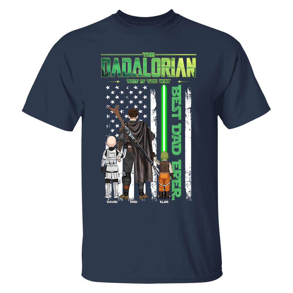 The Dadalorian This Is The Way Shirt Personalized Gift For Dad, Father's Day L0411 Nh00