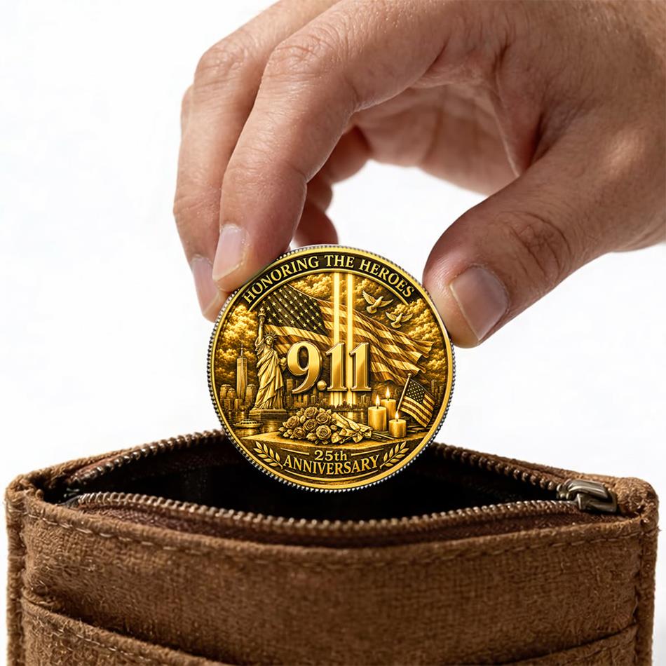 Never Forget Honoring The Heroes 25th Anniversary 9-11 Remember Coin Gift For Firefighter H2511 Trna