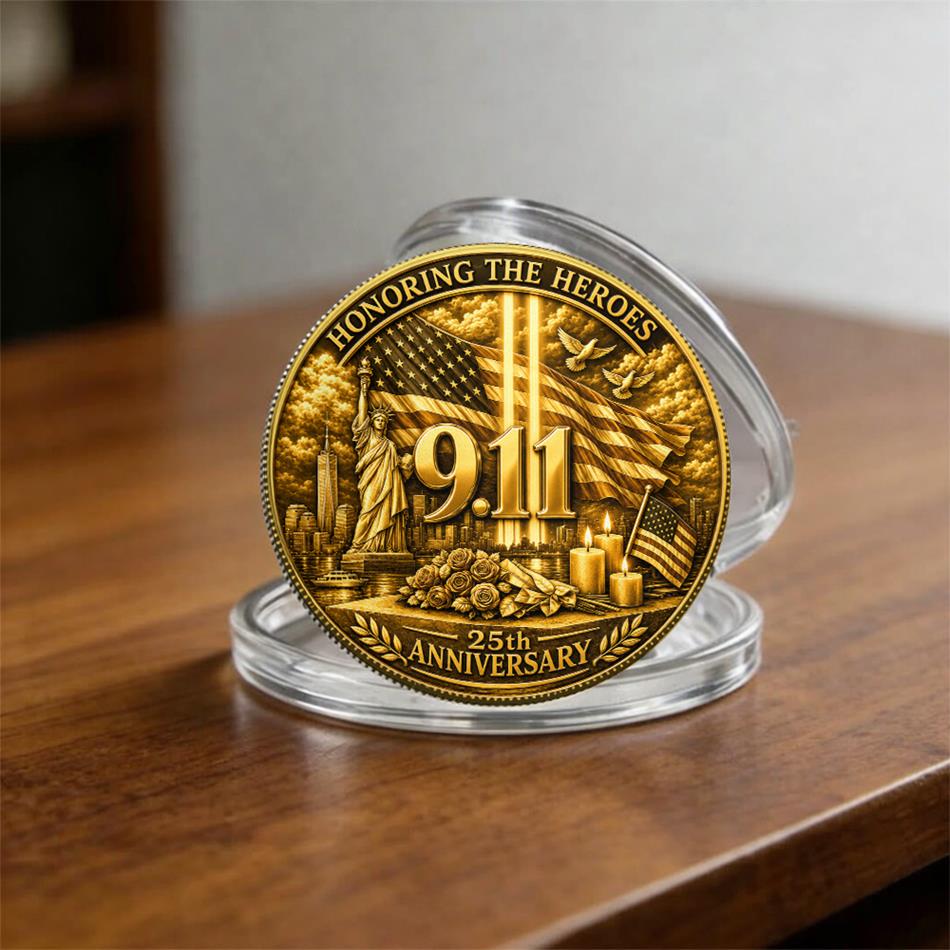 Never Forget Honoring The Heroes 25th Anniversary 9-11 Remember Coin Gift For Firefighter H2511 Trna
