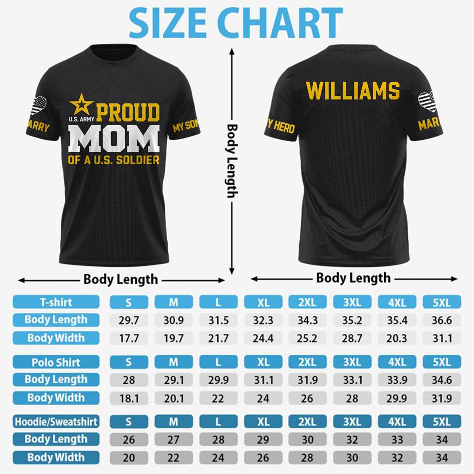 Proud Mom Of A US Soldier Custom All Over Print Shirt Hoodie Gift For US Military Mom Dad Graduation Day Proud Shirt H2511 Trna