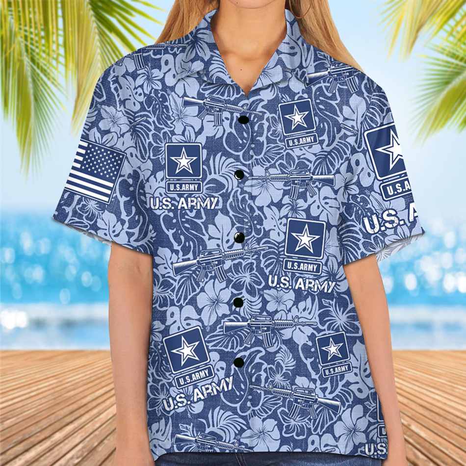 Hawaii Hawaiian Tropical Shirt For Veteran Vacation Beach Shirt Available To All Military Branches H2511 Trna