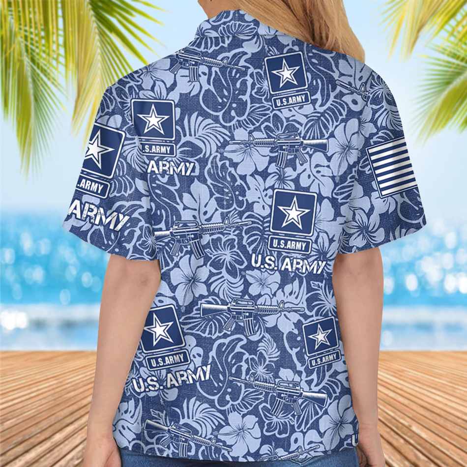 Hawaii Hawaiian Tropical Shirt For Veteran Vacation Beach Shirt Available To All Military Branches H2511 Trna