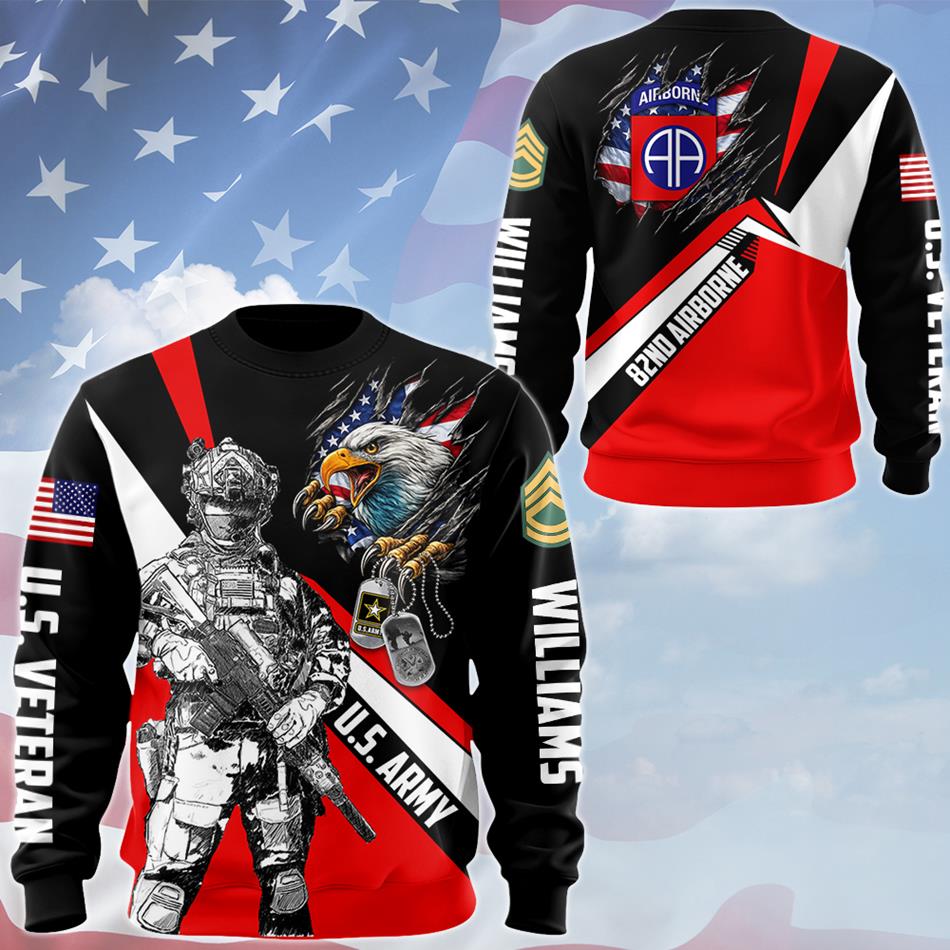 Bald Eagle Ripped Flag All Over Print Shirt Polo Custom Division Rank Shirt For Proud Soldier Veteran Patriot Shirt H2511 Trna