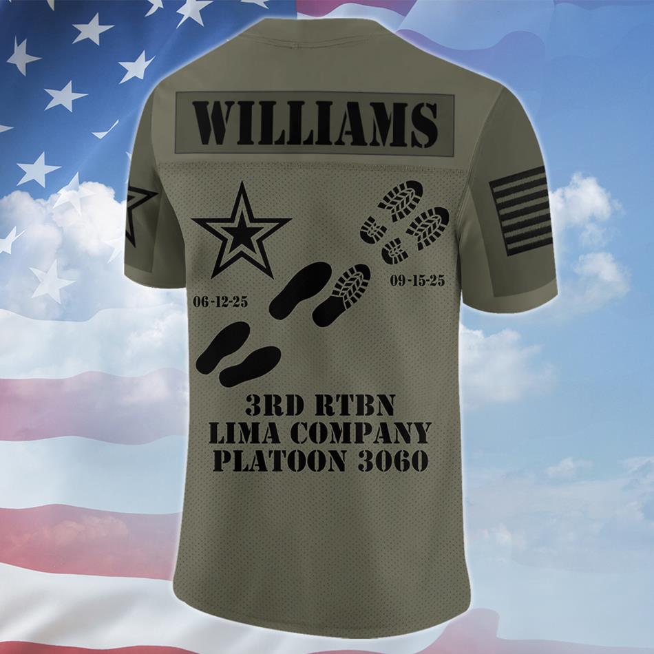 Proud Army Mom Dad Personalized Jersey Football For Military Family Shirt Gift Graduation Jersey H2511