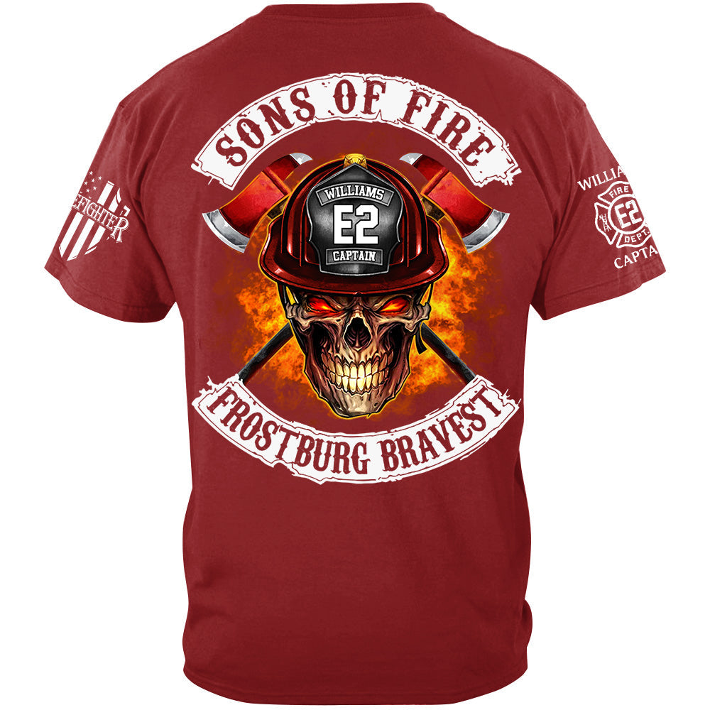 Sons Of Fire Custom Shirt For Firefighters Fireman Shirt H2511