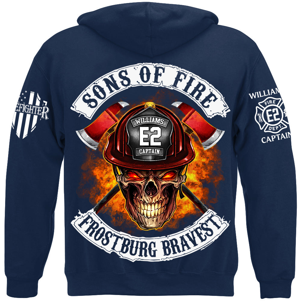 Sons Of Fire Custom Shirt For Firefighters Fireman Shirt H2511