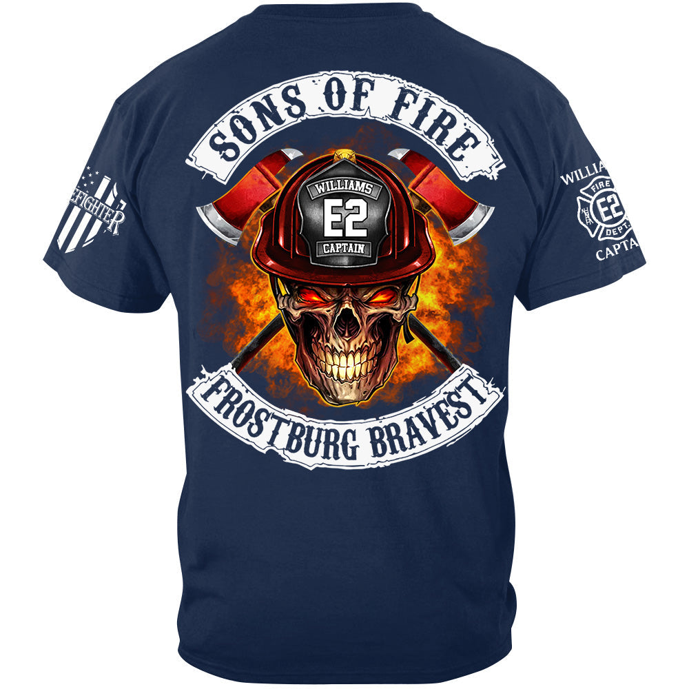Sons Of Fire Custom Shirt For Firefighters Fireman Shirt H2511