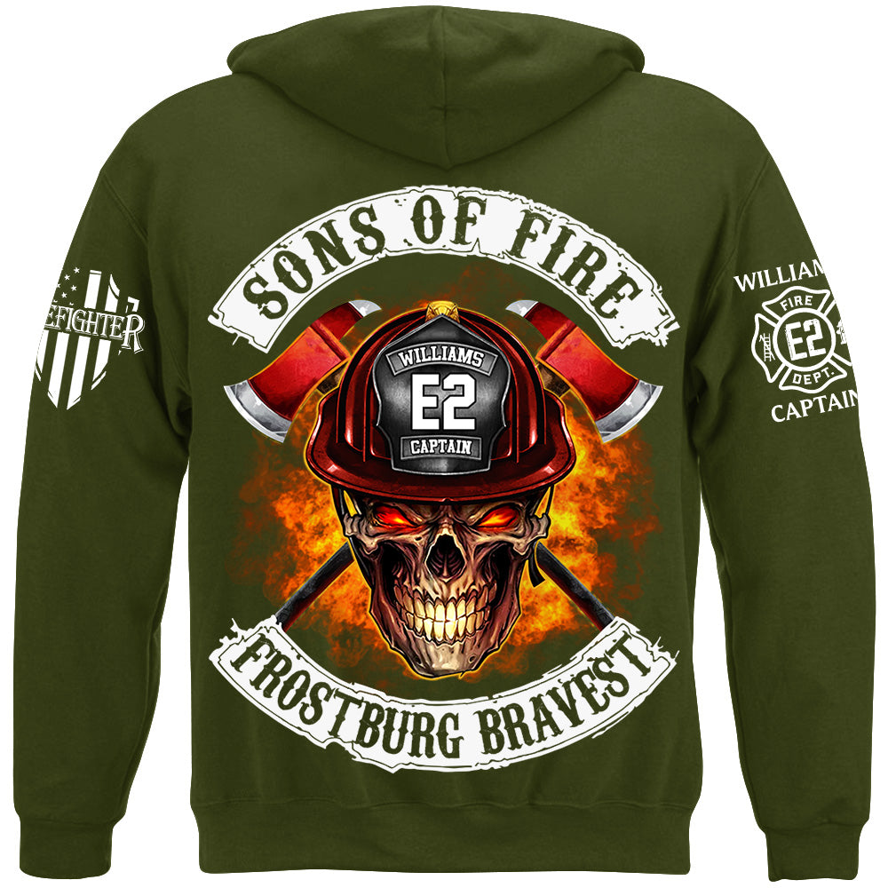 Sons Of Fire Custom Shirt For Firefighters Fireman Shirt H2511