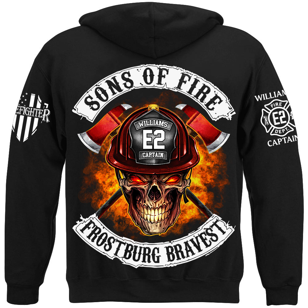 Sons Of Fire Custom Shirt For Firefighters Fireman Shirt H2511