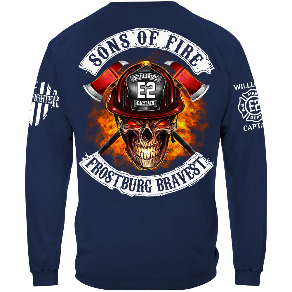 Sons Of Fire Custom Shirt For Firefighters Fireman Shirt H2511