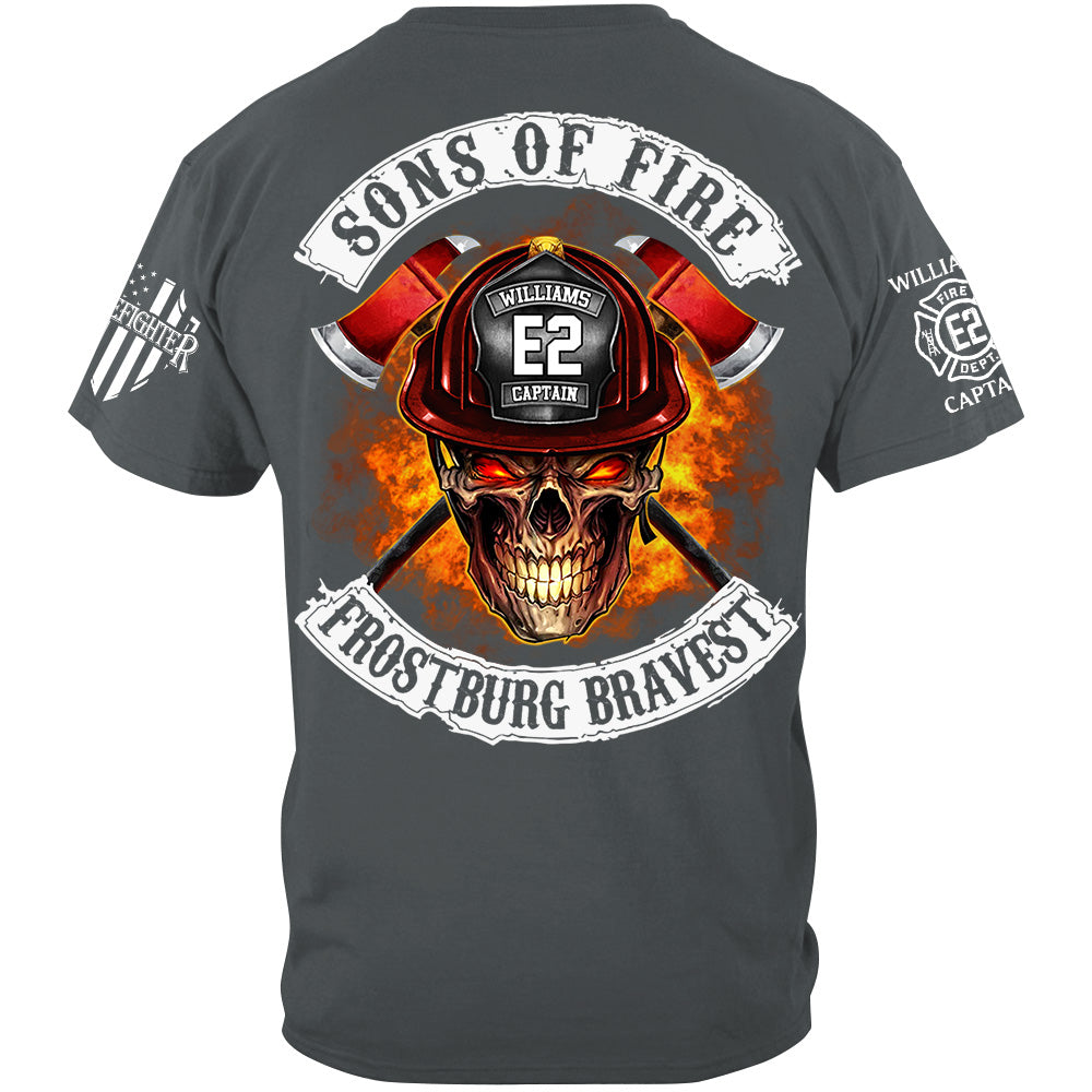 Sons Of Fire Custom Shirt For Firefighters Fireman Shirt H2511