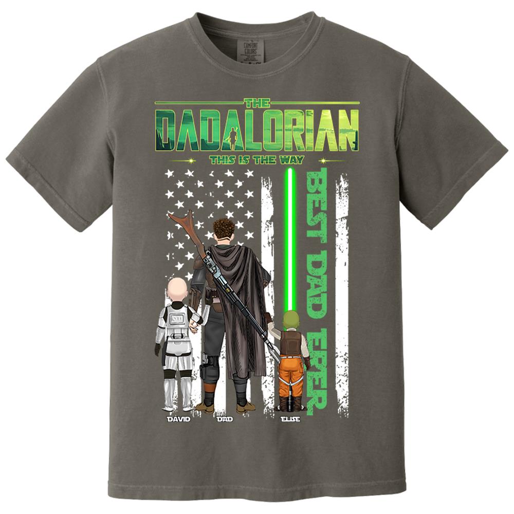 The Dadalorian This Is The Way Shirt Personalized Gift For Dad, Father's Day L0411 Nh00