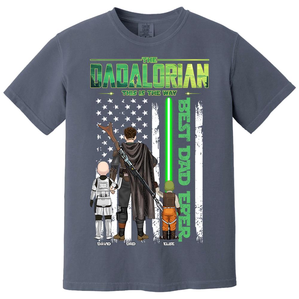 The Dadalorian This Is The Way Shirt Personalized Gift For Dad, Father's Day L0411 Nh00