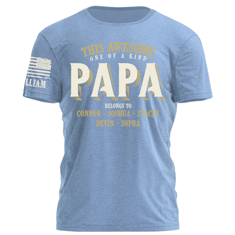 This Awesome One Of A Kind Grandpa Personalized Shirt For Grandpa Custom Nickname Kids Name Father Day Gift H2511