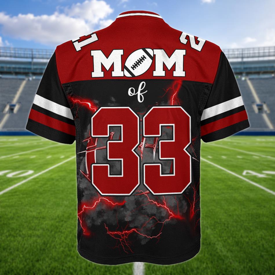  Custom Photo Senior Year Football Jersey Gift For Football Mom Dad Family Game Day Shirt H2511 Trna