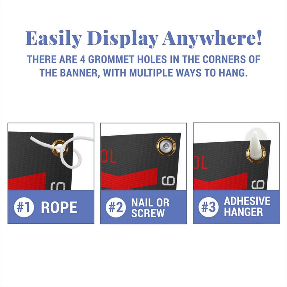 Custom Football Banner Gift For Players Football Lovers Gameday Cheering Banner H2511 Trna