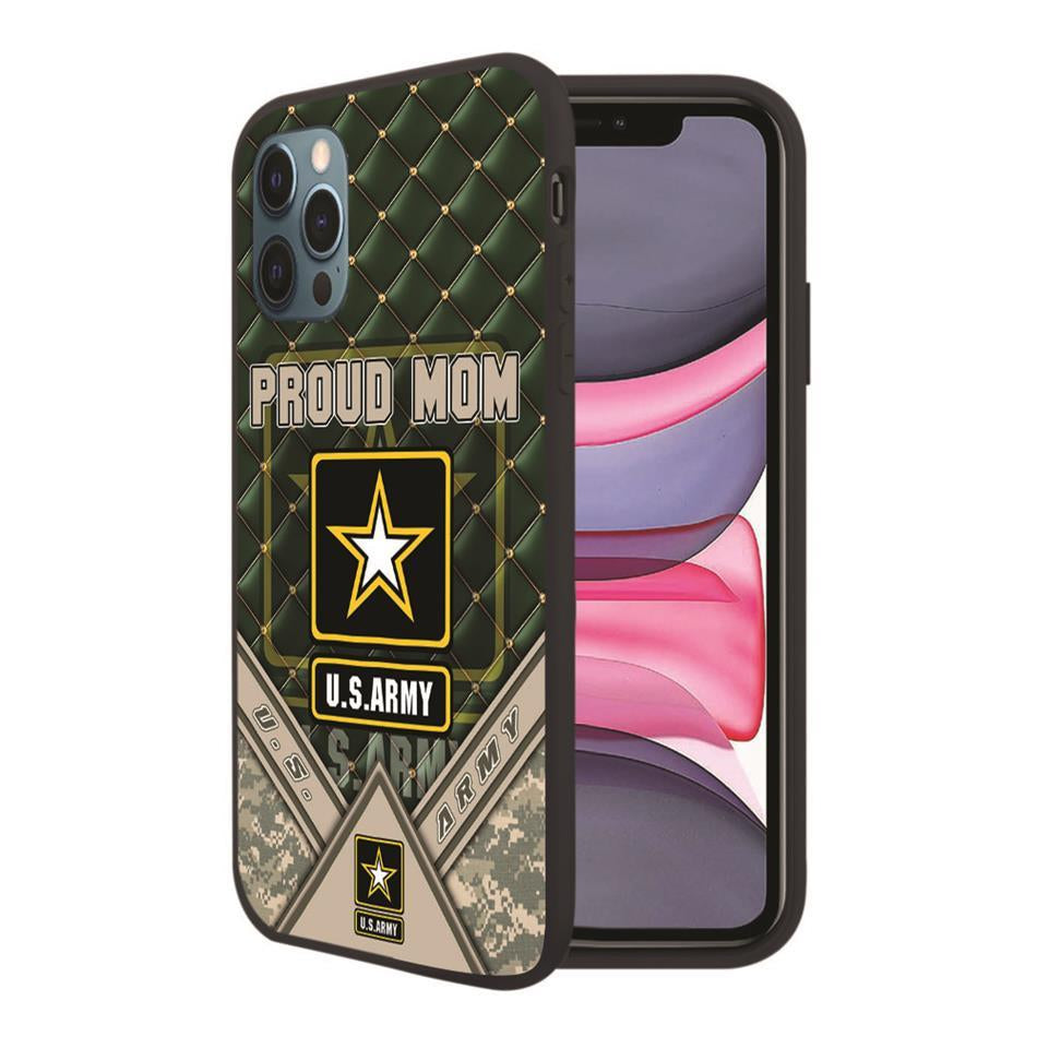 Proud Mom Of A US Soldier Custom Phone Case For Army Mom Dad Wife Sister Military Family Members Phone Case Gift H2511 Trna