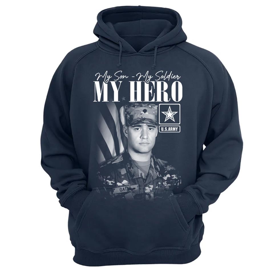 My Son My Soldier My Hero - Washed Tee Retro Bootleg Shirt For Proud Military Mom Dad Sister Family Member Proud Shirt H2511