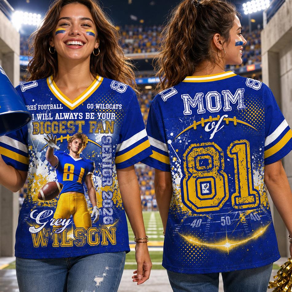 Unique Jersey I Will Always Be Your Biggest Fan Senior 2026 Custom Player Photo Football Jersey Gift For Football Mom Dad Gameday Jersey H2511 Trna