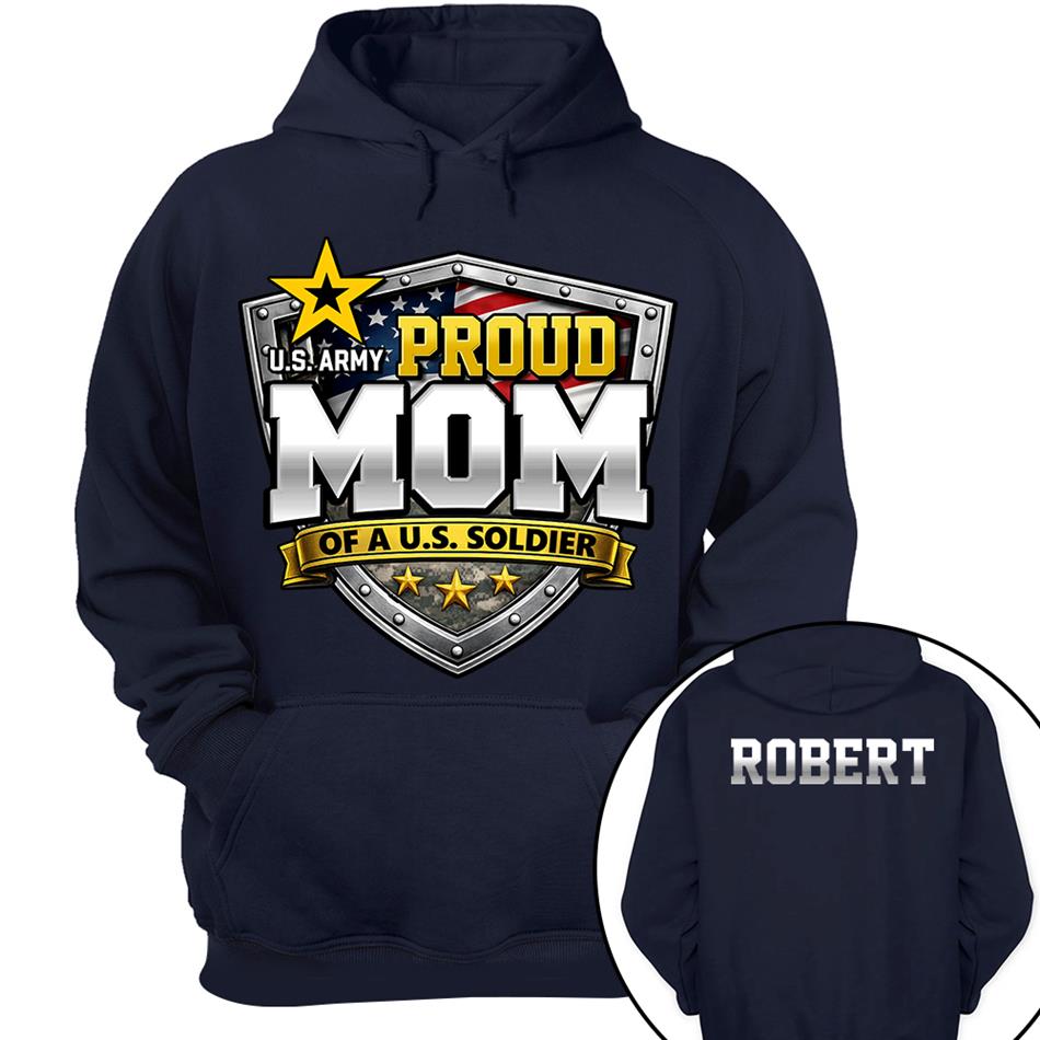 Proud Mom Of A US Soldier Custom Camouflage Shirt For US Military Mom Dad Sister Proud Family Shirt H2511 Trna